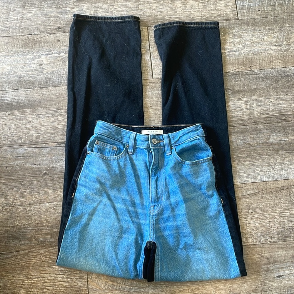 Pacsun 90s boyfriend two tone denim jeans